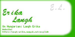 erika langh business card